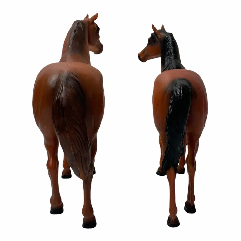 Horses Vintage Rare Antique Set of 2 Vintage Toys Equestrian Farm Cowboy Ranch